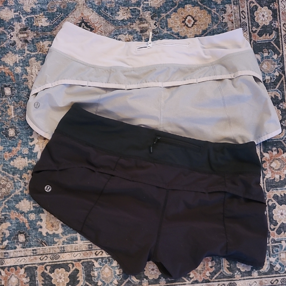 Lululemon Bundle Of TWO Speed Shorts Size 8